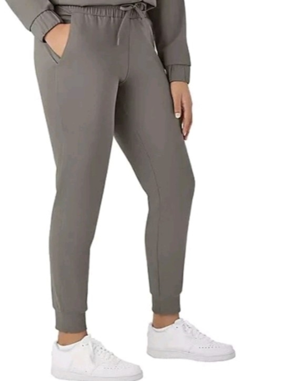 Members Mark Women's Casual Drawstring Jogger Pants - Brown